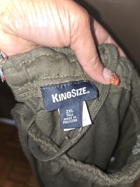 KingSize Men's Olive Green Pull-On Pants - 2XL Tall